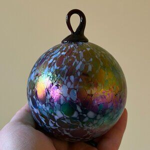 VINTAGE Glass Christmas Ornament